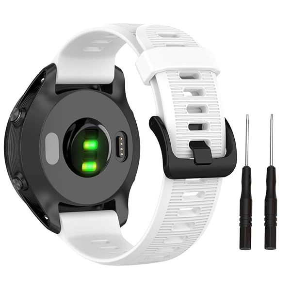 ISABAKE Band for Garmin Forerunner 935/Forerunner 945/Forerunner 745,Compatible with Fenix 5/ Fenix 5Plus/ Fenix 6/ Fenix 6 Pro/Approach S60,Soft Silicone 22mm Replacement Bands