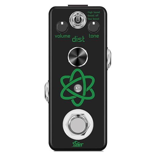 ISET Heavy Metal Guitar Pedal Mini Atom Single Effect for Electric Guitar and Bass True Bypass