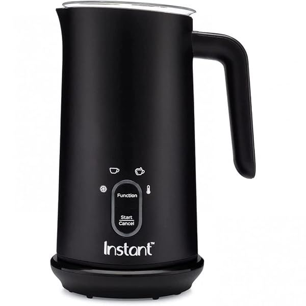 Instant Pot Milk Frother: 4-in-1 Electric Steamer for Lattes, Cappuccinos & More - 10oz Automatic Foam Maker