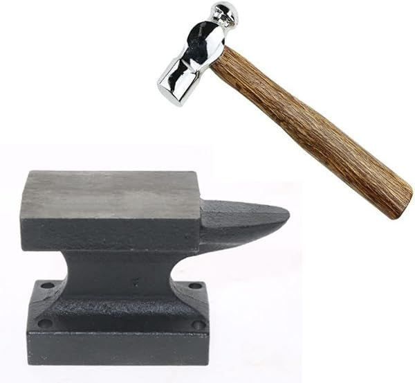 Iron Horn Anvil Bench Block Small Iron Single Horn Base Tool for Metal Stamping and Jewelry Making
