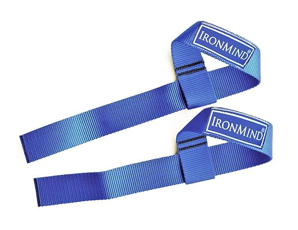 Buy IronMind Strong-Enough Lifting Straps - Durable Blue Nylon Wrist Wraps for Weightlifting & Deadlifts