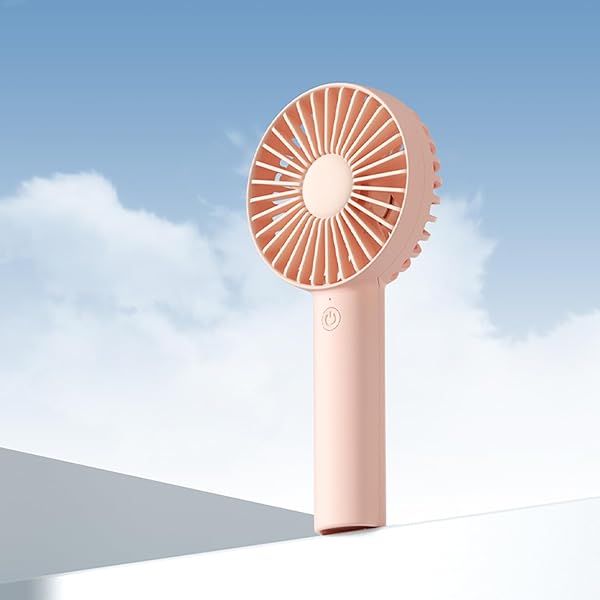 JISULIFE Handheld Portable Mini Fan, 4500mAh Powerful Battery Operate, Personal Small with 3 Speeds, USB Rechargeable for Outdoor, Indoor, Commute,
