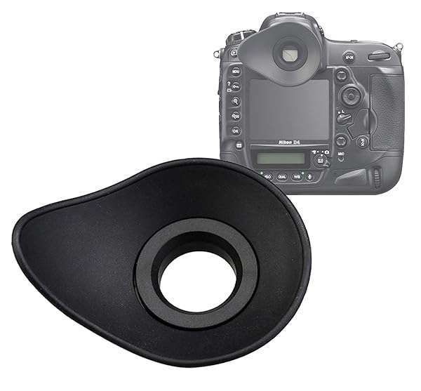 JJC EN-DK19 Eyecup for Nikon D850/D810 - Ergonomic Soft TPU Rubber Replacement, Perfect Fit for D500, D3, D4, D5