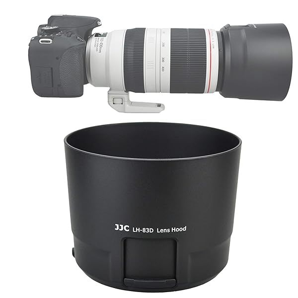 JJC LH-83D Lens Hood for Canon EF 100-400mm IS II - Filter Access & Bayonet Design