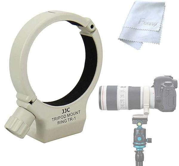 JJC Tripod Collar Mount Ring for Canon EF 70-200mm f/4L - Replace Tripod Ring A-2 for Stability & Support