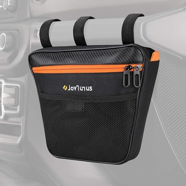 JOYTUTUS Passenger Grab Handle Storage Bag Multi-Purpose Phone Holder Organizer Compatible with Wrangler CJ YJ TJ JK JL 1965 to 2024 and JT Gladiator