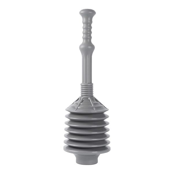 JS Jackson Professional Bellows Toilet Plunger - High Pressure Clog Remover for Bathrooms