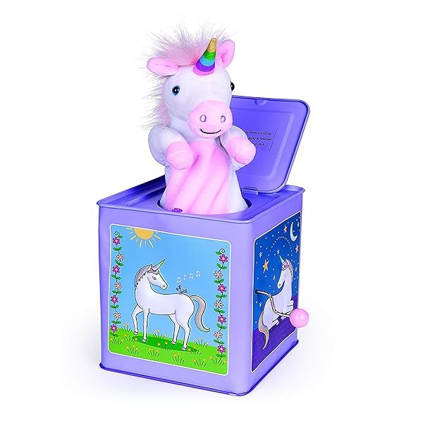 Jack Rabbit Creations Unicorn Jack in The Box Toy: Fun & Whimsical Gift for Kids