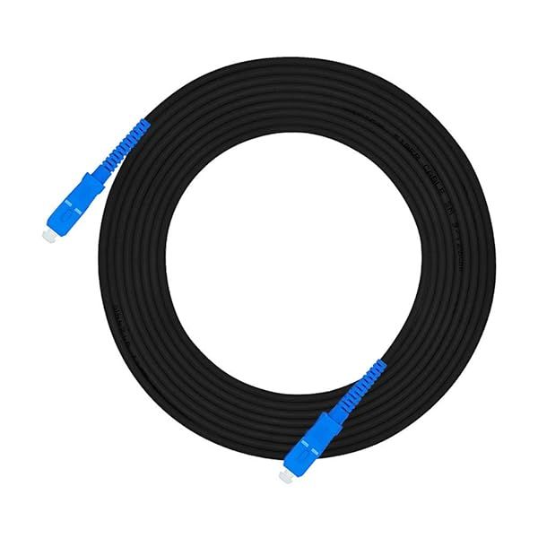 Jeirdus 150M SC to SC Outdoor Armored Simplex 9/125 SM Fiber Optic Cable Jumper - High-Quality 150M Optical Patch Cord
