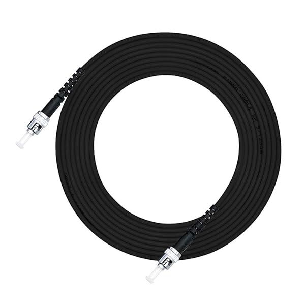 Jeirdus 200M ST to ST Outdoor Armored Simplex 9/125 SM Fiber Optic Cable Jumper - High-Quality 656ft Optical Patch Cord