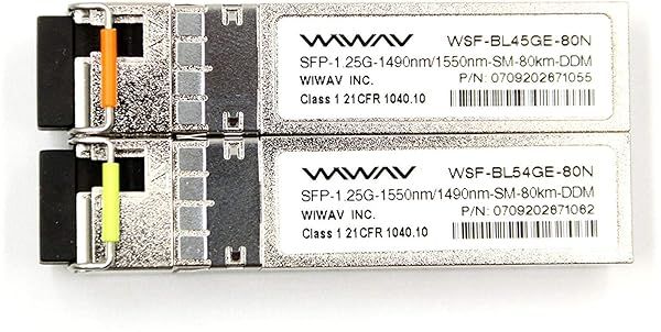 Jeirdus 1.25G SFP Module for Cisco GLC-BX-U80 & GLC-BX-D80 - 80KM BIDI WDM Transceiver with DDM/DOM Support