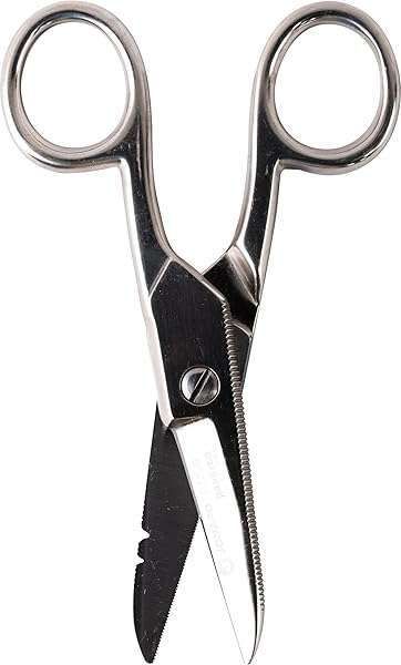 Jonard Tools ES-1964 Heavy Duty Stainless Steel Electrician Scissors for Precision Cutting
