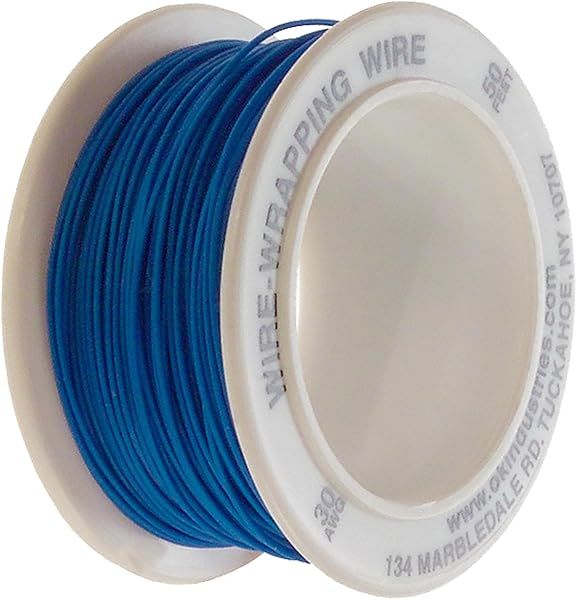 Buy Jonard Tools R-30B-0050 Blue Insulated Kynar Copper Wire Roll - 30 AWG, 50 ft for Quality Electrical Projects
