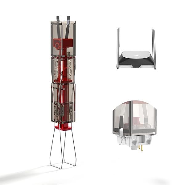 KEMOVE P10 2-in-1 Switch Puller Keycap Puller for Mechanical Keyboard, 304 Stainless Steel Key Switch Keycap Puller, Easily Remove and Replace Gaming