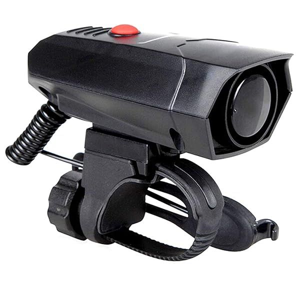 KEWAYO A1488 120dB Electric Bike Horn - 5 Sound Modes, Universal Handlebar Alarm for Safe Cycling (Black)