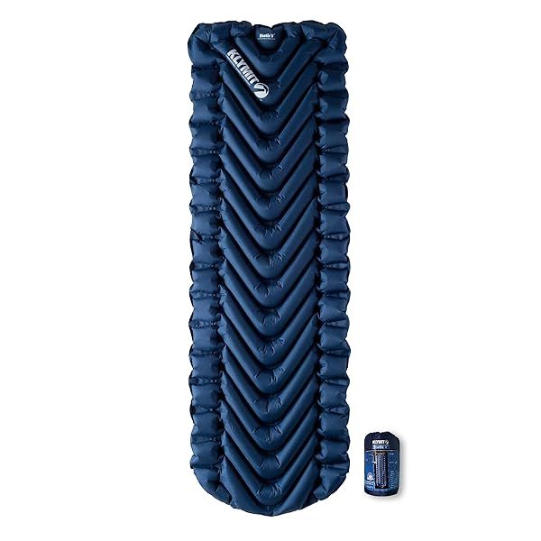 KLYMIT Static V Lightweight Inflatable Sleeping Pad Comfortable Air Mattress for Camping Backpacking and Hiking