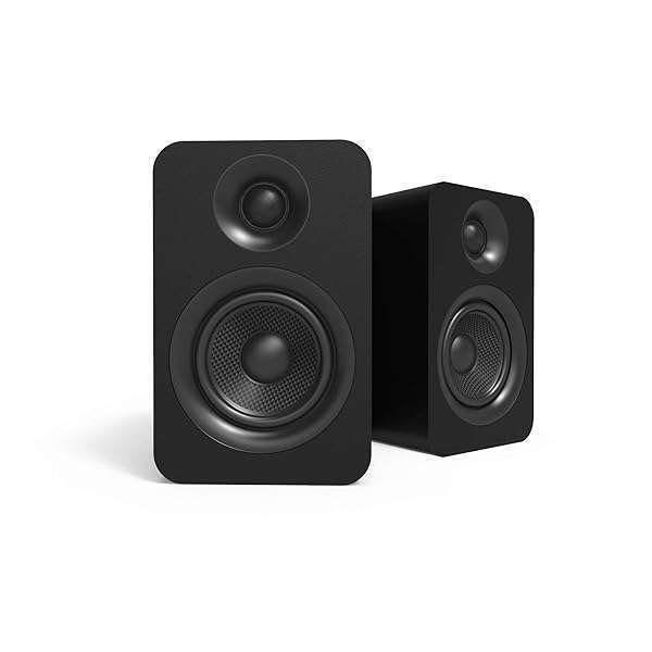 Kanto YU Passive 4" Passive Bookshelf Speakers with 1" Silk Dome Tweeter | External Amplifier Required | Pair | Matte Black