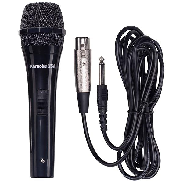 Buy Karaoke USA M189 Professional Dynamic Microphone with Detachable Cord - Black | Best Quality & Sound