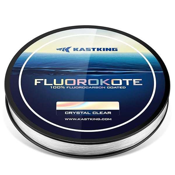 KastKing FluoroKote 10LB Fluorocarbon Coated Fishing Line - 150 Yard for Superior Strength & Sensitivity