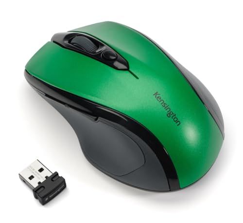Buy Kensington Pro Fit Mid-Size Wireless Mouse in Emerald Green (K72424AM) - Ergonomic & Stylish for Home/Office Use