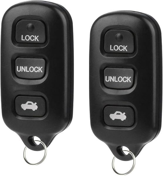 Key Fob Keyless Entry Remote Replacement for Toyota Camry 2000 2001 2002 2003 2004 2005 2006 2002-2006 Solara with FCC ID?GQ43VT14T (Set of 2)