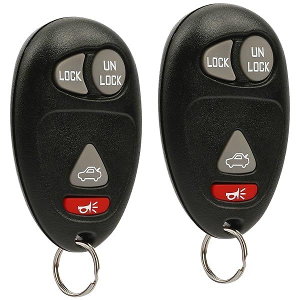 Key Fob Keyless Entry Remote Set of 2 for Buick Century Regal Rendezvous Oldsmobile Intrigue Pontiac Aztek Grand Prix 2001 to 2007