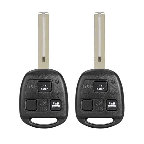 Key Fob Remote Replacement Fits for Lexus RX330 RX350 RX400h 2004 2005 2006 2007 2008 2009 HYQ12BBT (Pack of 2)