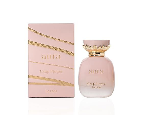 Khadlaj La Fede Aura Crisp Flower Eau de Parfum Spray for Women - 3.4 oz | Fresh Floral Fragrance