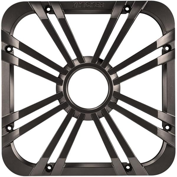 Kicker 12 Inch Square Subwoofer Grille for 11S12L7 LED Charcoal Quality Sound Accessory