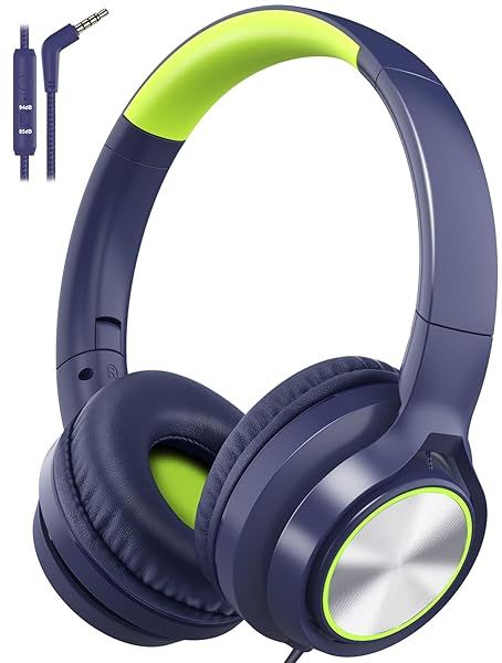 Best Kids Headphones with Cord: Safe 85dB Volume, Over-Ear Design for School & Travel - Perfect for Boys & Girls