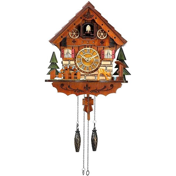 Handcrafted Kintrot Cuckoo Clock - Traditional Black Forest Wall Decor for Timeless Elegance