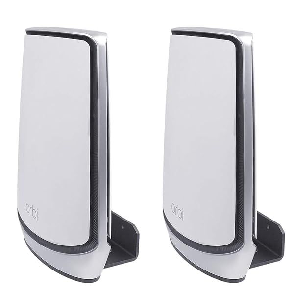 Koroao Metal Wall Mount Holder for Orbi WiFi 6 System 2-Pack Compatible with RBK850 RBK852 RBK853 RBS750 RBS751 AX4200 AX5700 AX6000