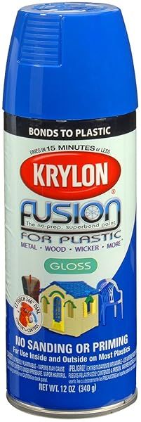Buy Krylon Fusion for Plastic Spray Paint - 12oz Patriotic Blue | Durable & Fast-Drying