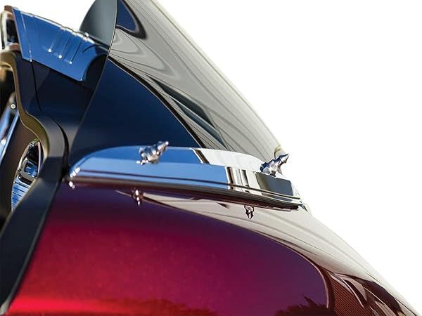 Upgrade Your 2015-19 Harley Road Glide: Kuryakyn 5715 Windshield Accent Trim Spikes in Chrome