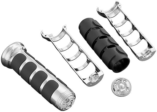 Buy Kuryakyn 6183 ISO Handlebar Grips for 2006-19 Honda Gold Wing GL1800 & F6B - Chrome, Heated, Premium Quality