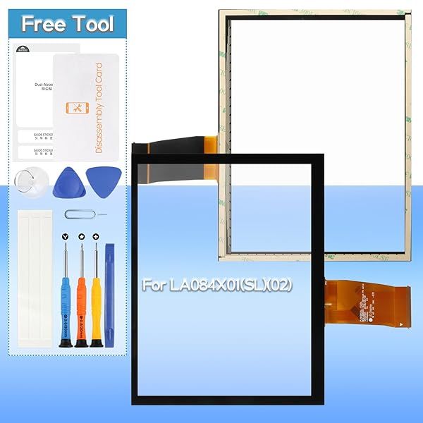 LA084X01 8.4 Inch Uconnect Touch Screen Digitizer for Ram 1500 2500 3500 Chrysler Dodge Durango Challenger Grand Cherokee Wrangler 2017 2020