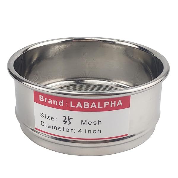 LABALPHA 35 Mesh Lab Sieves 4 Inch Diameter 304 Stainless Steel Wire Cloth for Accurate Testing and Filtration