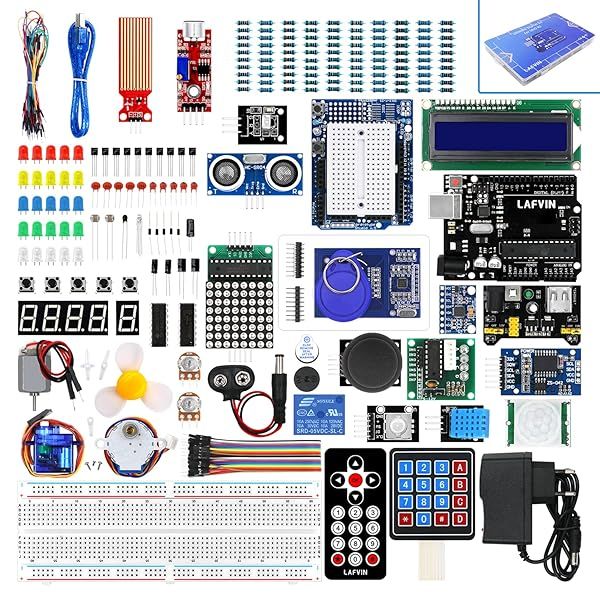 LAFVIN UNO Ultimate Starter Kit for Arduino UNO R3 Mega2560 Mega328 Nano with Comprehensive Tutorial Guide