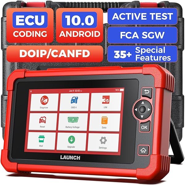 Launch CRP129 Professional OBD2 Scanner Code Reader for Engine Transmission ABS Airbag EPB SAS Oil Reset with 16 Pin Cable