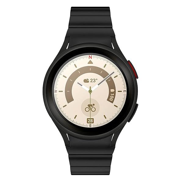 LDFAS Compatible for Samsung Galaxy Watch 7 6 Classic 43mm 47mm 5 Pro 45mm Bands, 20mm Titanium Metal Watch Strap with Curved Buckle Compatible for