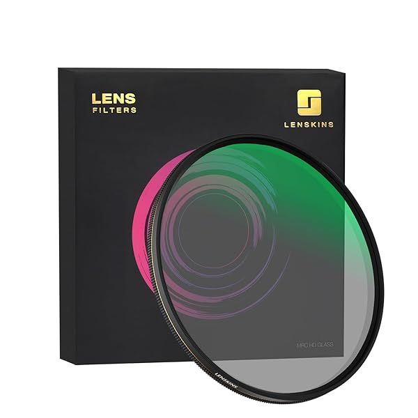 LENSKINS 72mm CPL Circular Polarizing Filter Ultra Slim Multi-Resistant Nano Coated German Optics Weather-Sealed with Lens Cloth
