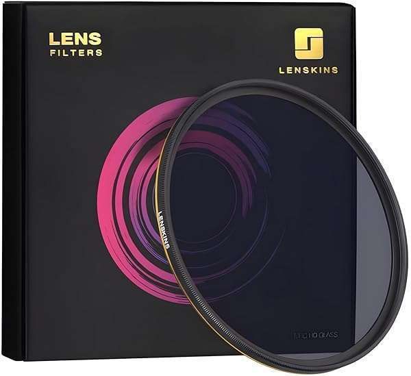 Buy LENSKINS 82mm ND64 Filter - 6 Stop Neutral Density, Multi-Coated German Glass, Weather-Sealed with Lens Cloth