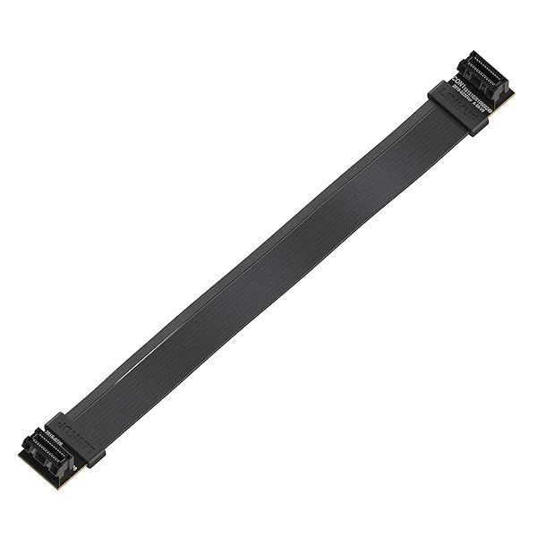 LINKUP 20cm Flexible SLI Bridge Cable for NVIDIA GPUs - High-Speed, Premium Shielding, 85 Ohm Design