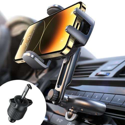 Adjustable LISEN CD Slot Phone Mount for iPhone 16 Pro Max - Ultra Sturdy Car Holder & Accessory