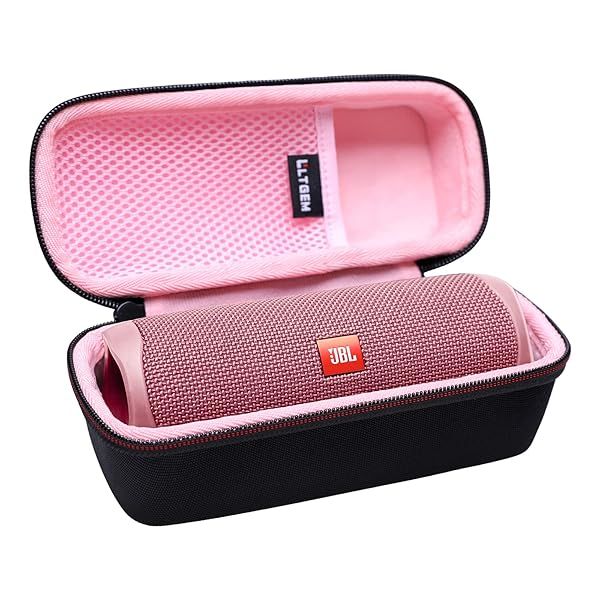LTGEM EVA Travel Storage Hard Case for JBL FLIP 6 FLIP 5 Waterproof Portable Speaker Pink