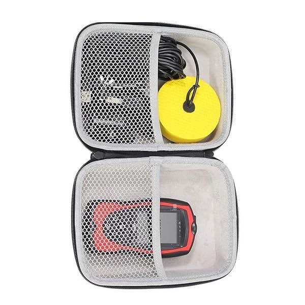 LUCKY Hard Travel Case for Handheld Fish Finder Waterproof for Ice Fishing and Kayak Sonar Transducer Boat Fishing Finders