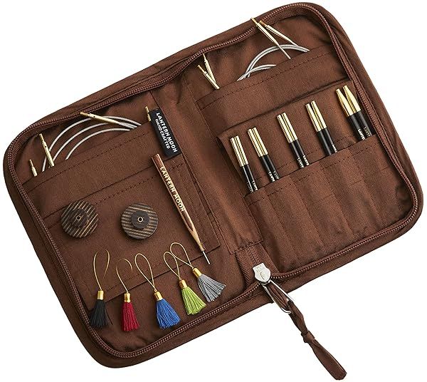 Lantern Moon Interchangeable Knitting Needle Set Heritage Sizes 3 to 8mm for Easy and Versatile Knitting