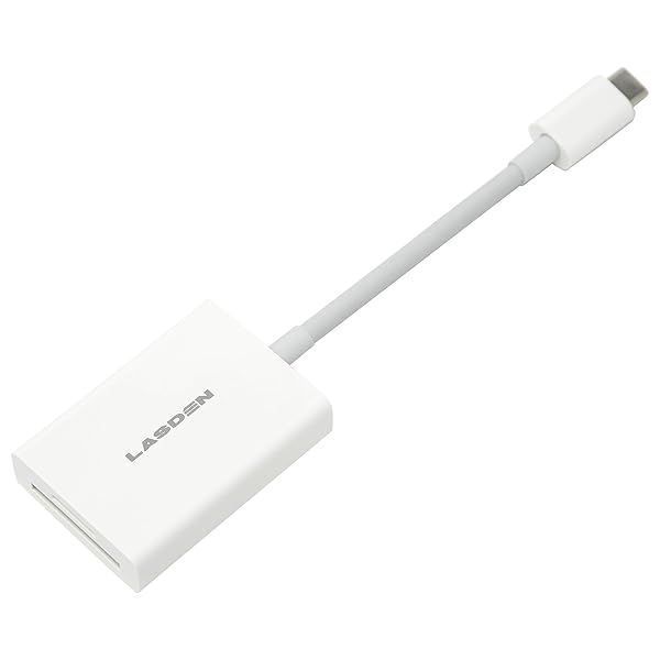 Lasden USB-C Pro Memory Card Reader for MicroSD and SD High Speed 2 in 1 USB Type C Interface