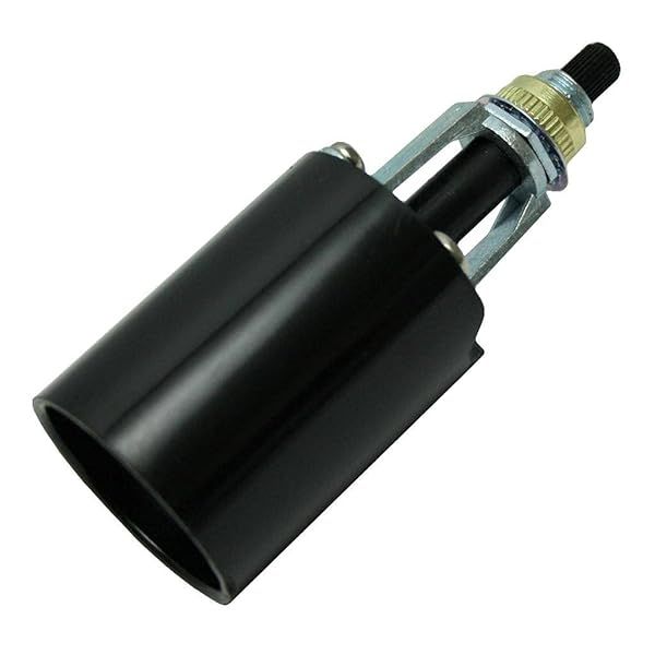 Leviton 4155-51 Incandescent Lampholder with Bottom Turn Knob Switch - 660W, Medium Base, Black Steel Bracket