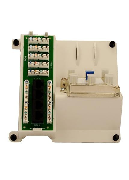 Leviton 47603-DP6: 1x4 Combo Phone/Data Board & 6-Way Video Splitter - Compact, Efficient, White